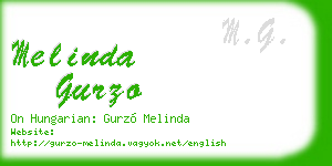 melinda gurzo business card