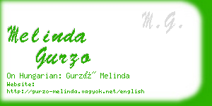 melinda gurzo business card